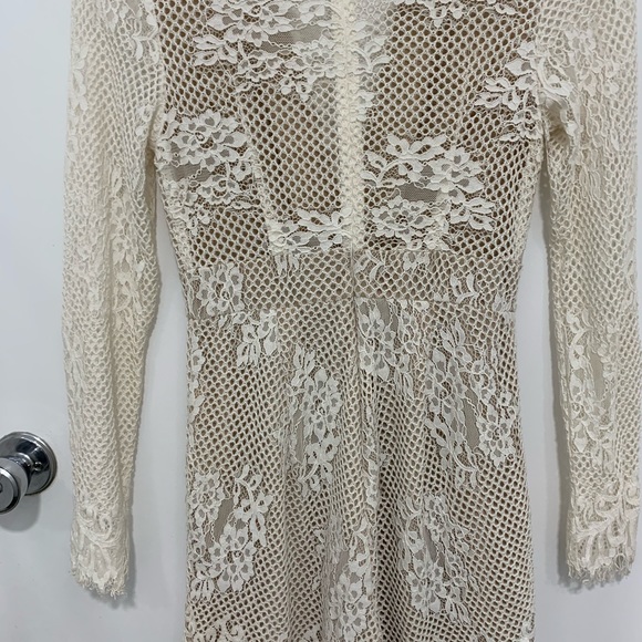 SHEIKE White Romance Lace Long Sleeve Onesie Romper Playsuit - Picture 12 of 14